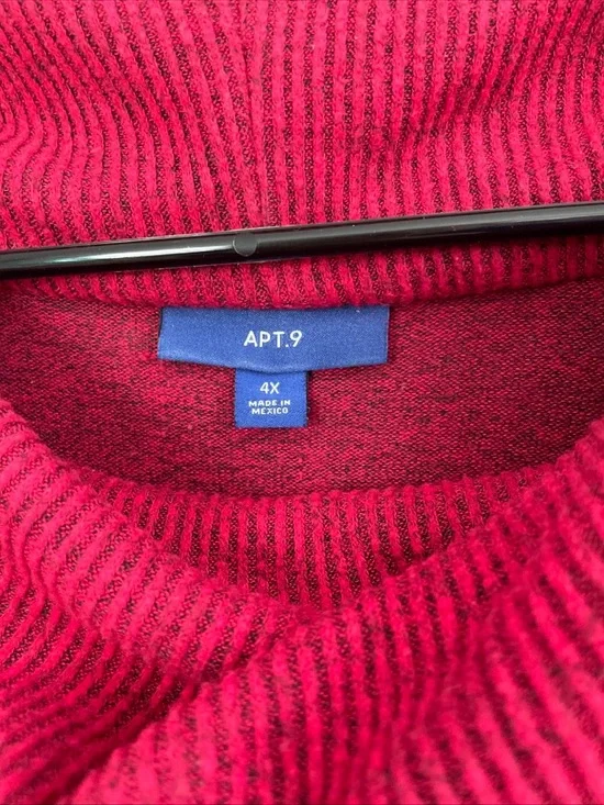 Apt. 9 Crimson Cowl Neck Women's Sweater - Picture 3 of 8